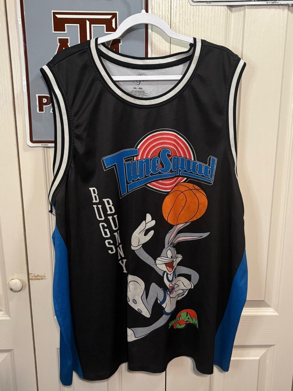 Tune Squad Bugs Bunny Black Basketball Jersey